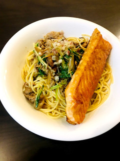 サーモンの和風パスタ-レシピのメイン写真