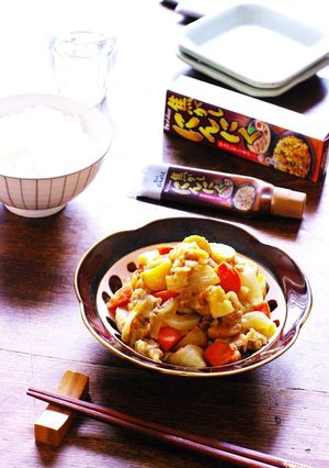 ガリバタしょうゆ簡単レンチン重ね豚じゃが-レシピのメイン写真