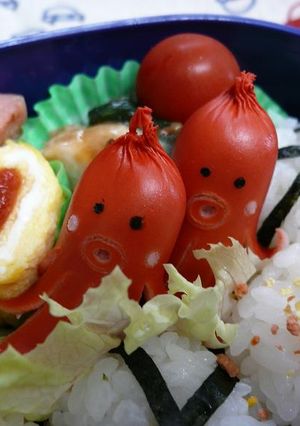 キャラ弁♪タコさんウインナー※チーズ不要-レシピのメイン写真