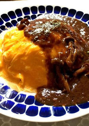 リメイクでオムライス☆玉葱とろとろソース-レシピのメイン写真