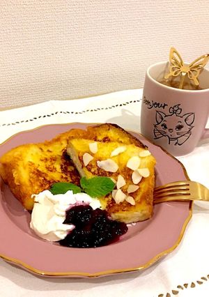 卵液黄金比☆キャラメリゼフレンチトースト-レシピのメイン写真
