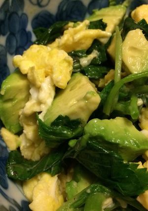 モロヘイヤとアボカドの胡麻ポン-レシピのメイン写真