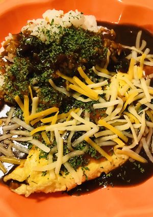 レトルト●ハヤシライスオムレツ-レシピのメイン写真