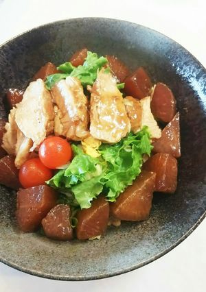 朝ごはん!どんぶり 煮豚丼-レシピのメイン写真