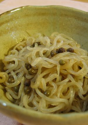 山椒の佃煮で糸こんにゃくの炒め煮♪-レシピのメイン写真