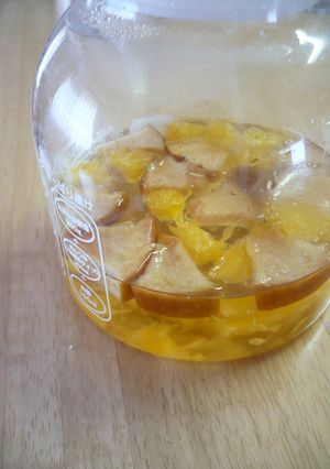 りんごと甘夏みかんのサワードリンク-レシピのメイン写真