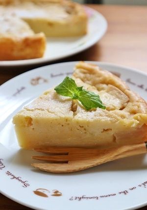 混ぜるだけ！りんごのカスタードケーキ-レシピのメイン写真