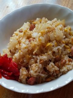 お手軽!納豆チャーハン-レシピのメイン写真