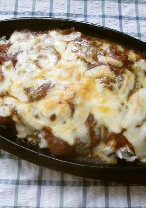 とろ～りチーズの鉄板焼きカレーライス♪-レシピのメイン写真