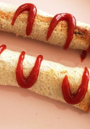 糖質制限中も食パンでチーズハットグもどき-レシピのメイン写真