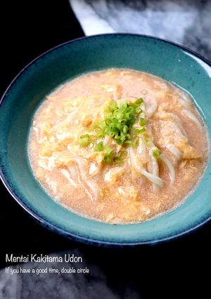 明太かき玉うどん-レシピのメイン写真
