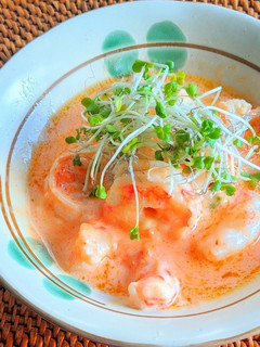赤エビのソテー✿オーロラソース和え-レシピのメイン写真