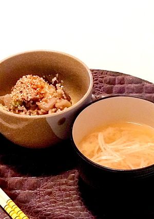 ダイエット用☆具沢山玄米炊き込みご飯-レシピのメイン写真