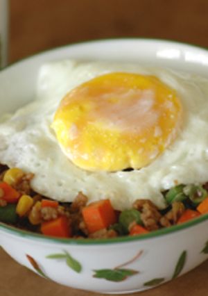 いんげんの中華丼-レシピのメイン写真