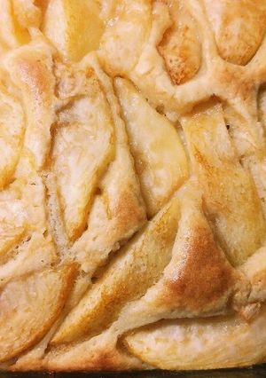 簡単!完熟桃を使ったケーキ-レシピのメイン写真