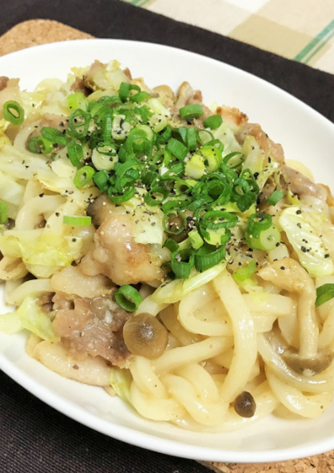 簡単おいしいごまドレ焼きうどん-レシピのメイン写真