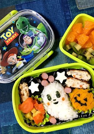 保育園 ハロウィン弁当 おばけミッキー-レシピのメイン写真