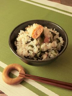 材料3つ★焼たらことわかめの混ぜご飯-レシピのメイン写真