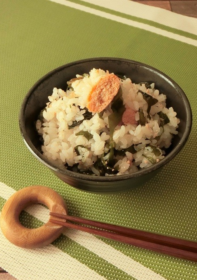 材料3つ★焼たらことわかめの混ぜご飯-レシピのメイン写真