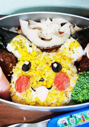 運動会！ポケモンGO好きにピカチュウ弁当-レシピのメイン写真