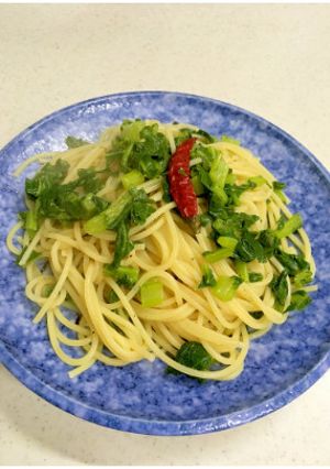 大根葉のペペロンチーノ-レシピのメイン写真