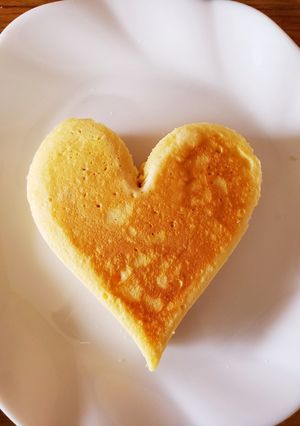 牛乳パックでハートのパンケーキ♪-レシピのメイン写真