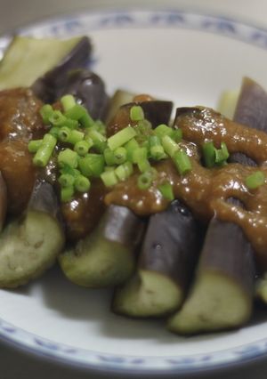 [両合村]旬ナスのトロ煮と手作り酢味噌-レシピのメイン写真