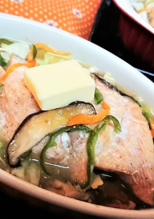 秋の味覚！【生秋鮭のチャンチャン焼き風】-レシピのメイン写真