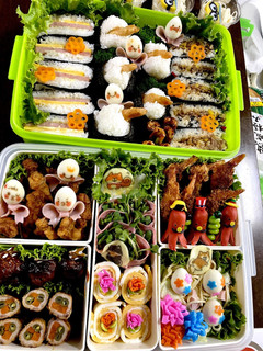 2019運動会　お弁当6人前　キャラ弁-レシピのメイン写真