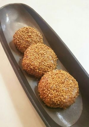 簡単！レンジ ごま団子？胡麻おはぎ ？-レシピのメイン写真