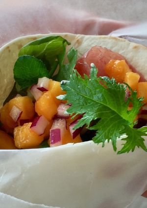 生ハムパパイヤラップサンド 脱焼肉BBQ-レシピのメイン写真
