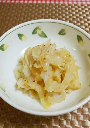 ★キャベツのごま油と麻辣ペッパー和え♪-レシピのメイン写真