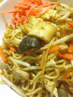 冷凍きのこのソース焼きそば-レシピのメイン写真