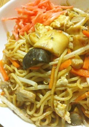 冷凍きのこのソース焼きそば-レシピのメイン写真