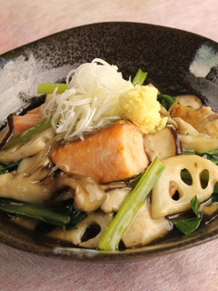 秋鮭と蓮根のきのこあんかけ-レシピのメイン写真