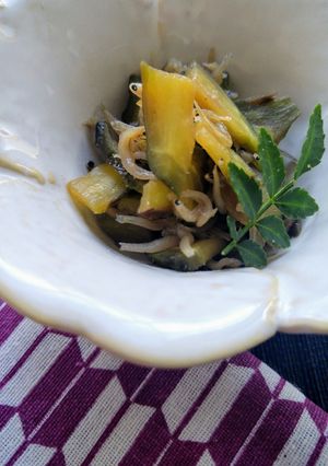 食品ロスを減らす❗️茄子のへたの佃煮-レシピのメイン写真