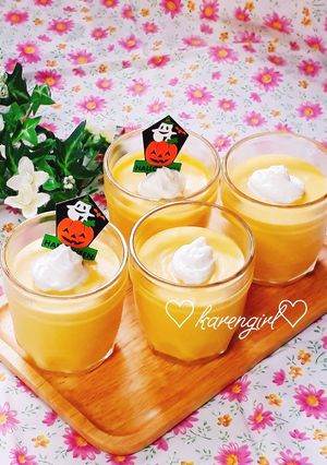 ハロウィン☆濃厚かぼちゃプリン☆-レシピのメイン写真