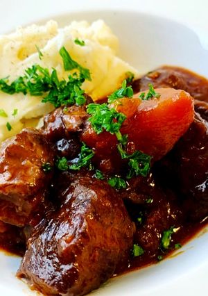 ラム肉の赤ワイン煮込み-レシピのメイン写真