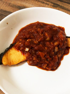 焼き鮭のオニオントマトソース-レシピのメイン写真