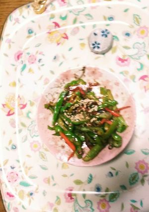 ピーマンとじゃこの炒め物(^q^)☺⛄-レシピのメイン写真