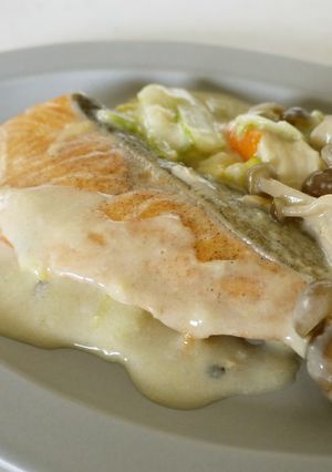簡単♪鮭と白菜のクリーム煮-レシピのメイン写真
