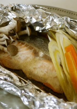簡単♪鮭のホイル焼き（バター醤油）-レシピのメイン写真
