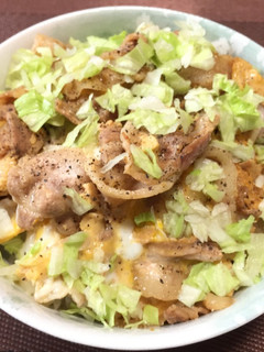 豚タマ丼レタスミックス!(^^)!-レシピのメイン写真