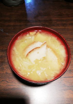 車麩とキャベツの減塩麹味噌汁。-レシピのメイン写真