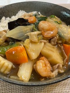 簡単なのに絶品☆具だくさんの中華丼-レシピのメイン写真
