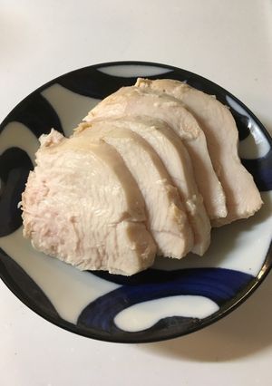簡単！ジップロックで鶏ハム！糖質制限-レシピのメイン写真