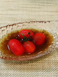 簡単でさっぱり♪トマト入りもずく酢-レシピのメイン写真