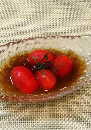 簡単でさっぱり♪トマト入りもずく酢-レシピのメイン写真