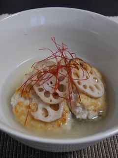 レンコン団子の餡掛け-レシピのメイン写真