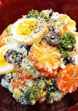 具沢山♪昆布だしde和風ポテトサラダ-レシピのメイン写真